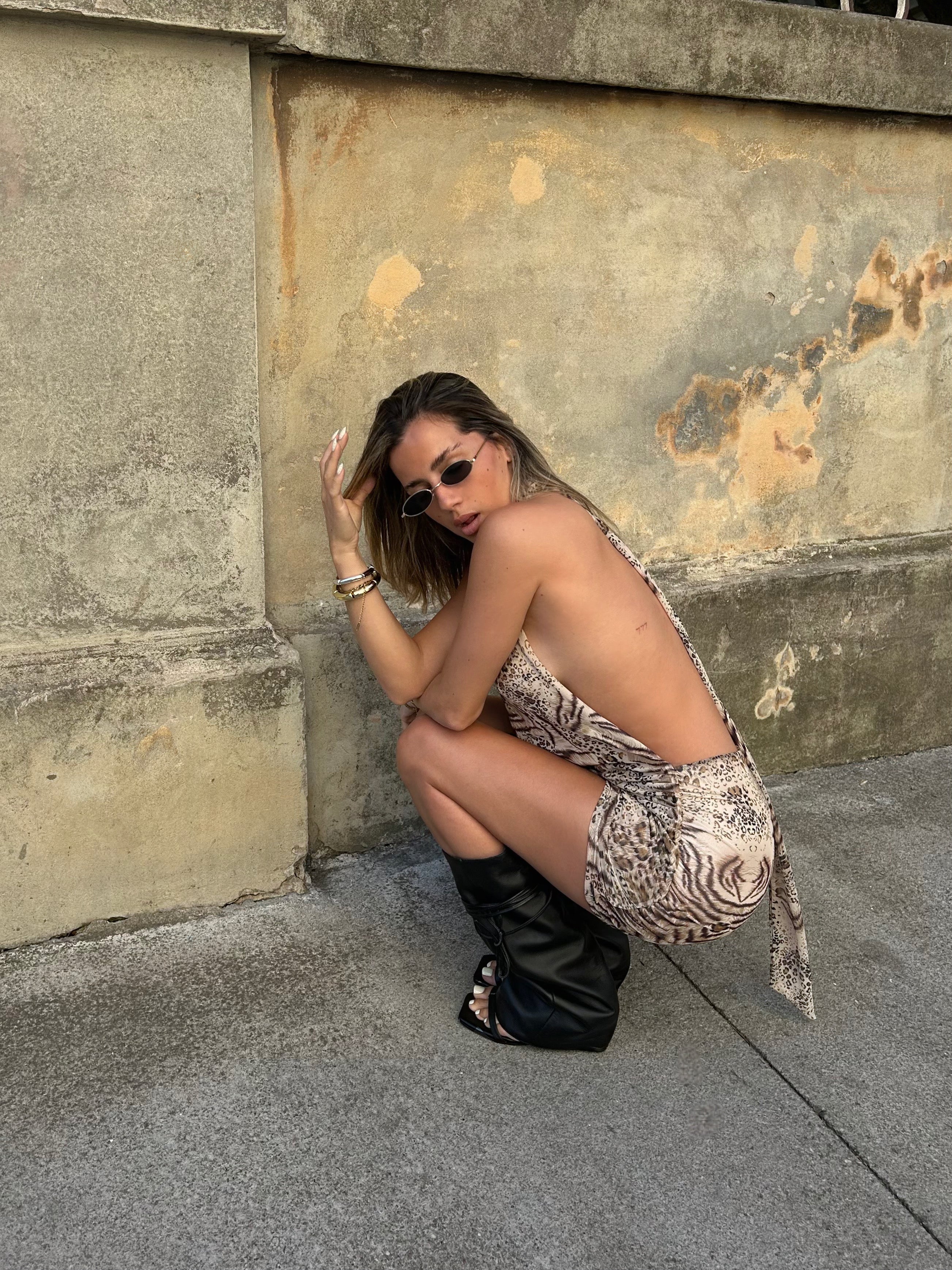 Print Mini Dress Escandalosa